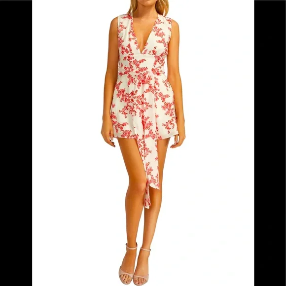 Keepsake The Label Pants & Jumpsuits | Keepsake The Label Fallen Playsuit | Color: Red/White | Size: M | Gabiellis's Closet